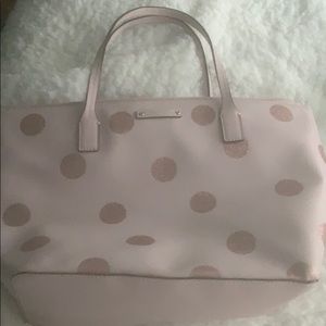Pink polka dot Kate spade purse